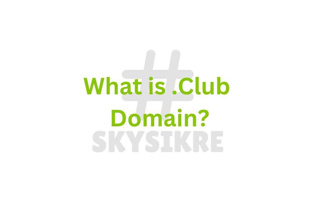 What is .club domain?