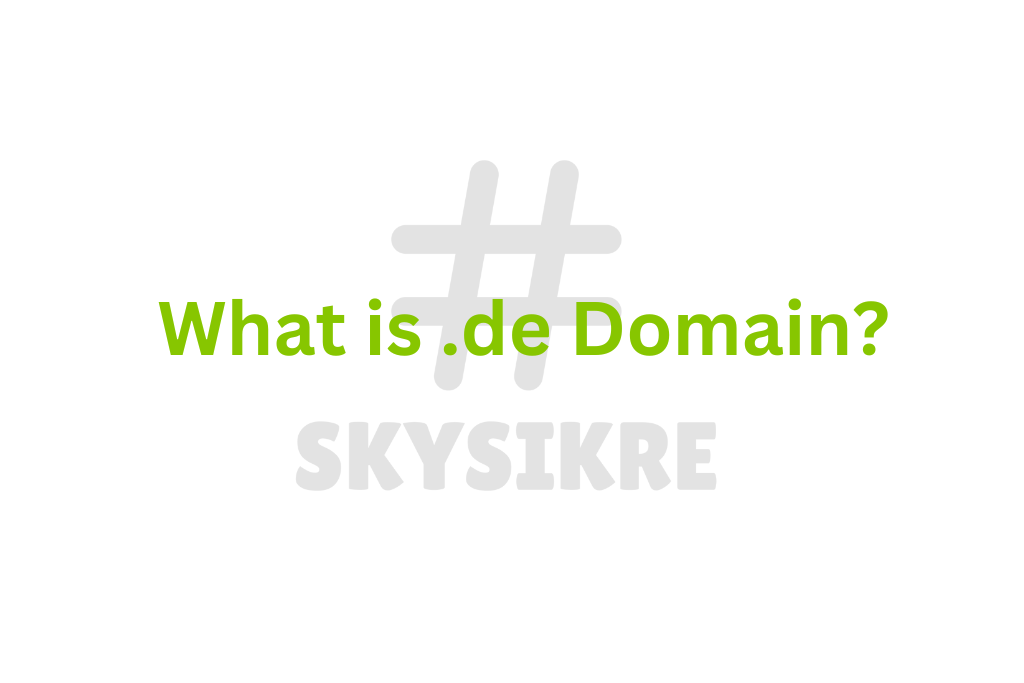 What Is .de Domain?