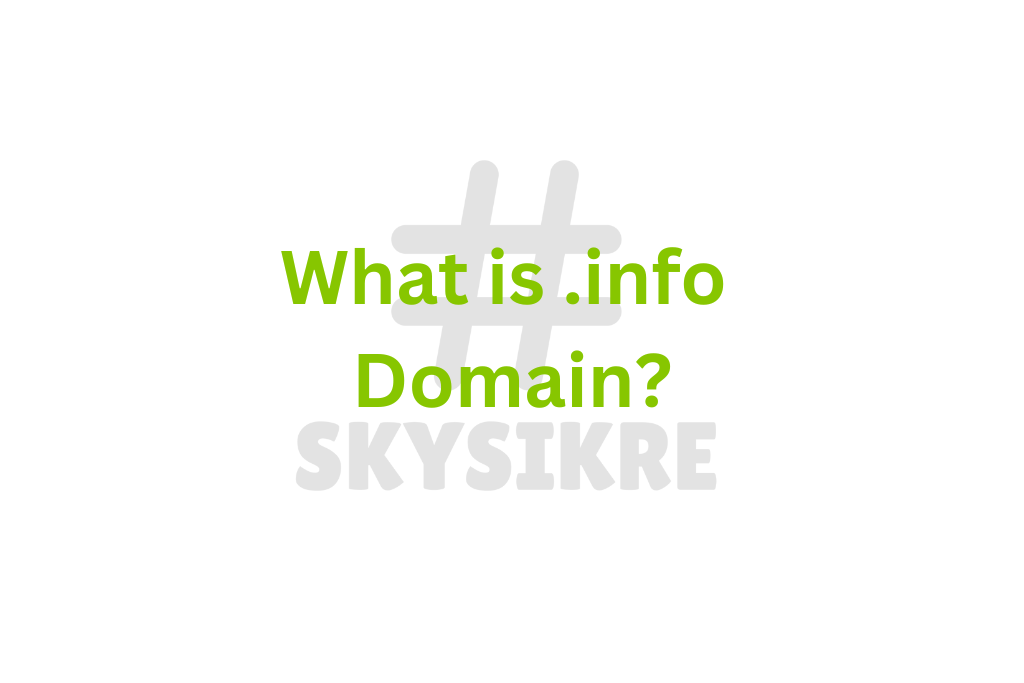 What is .info domain?