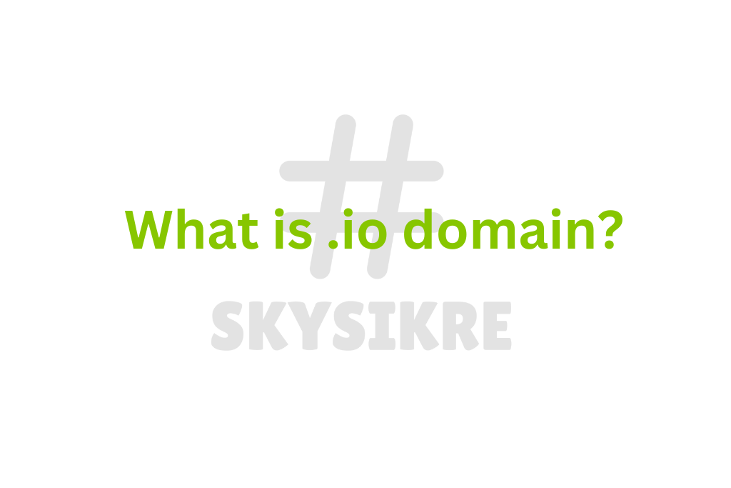 What is .io domain?