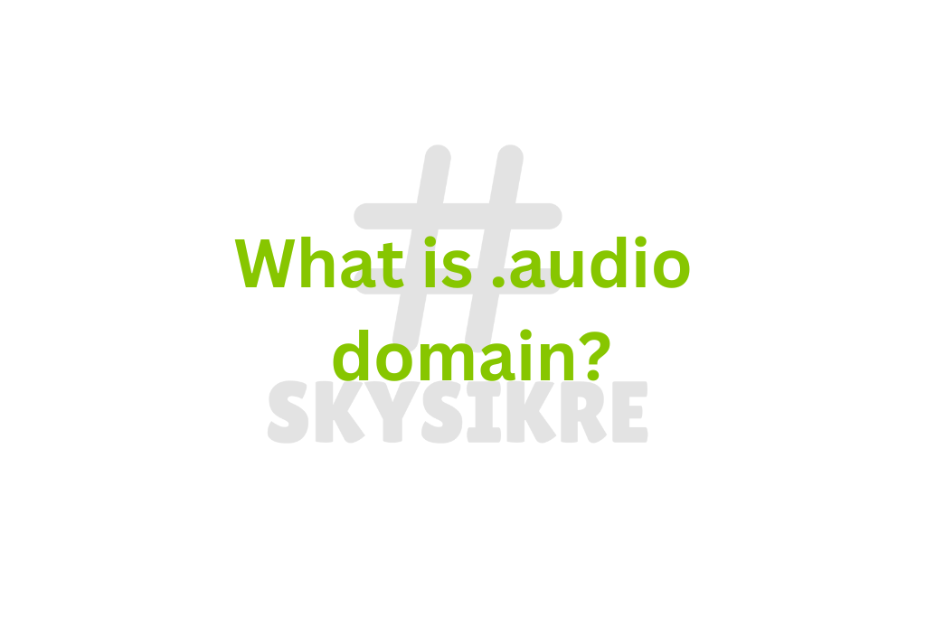 What is .audio domain?