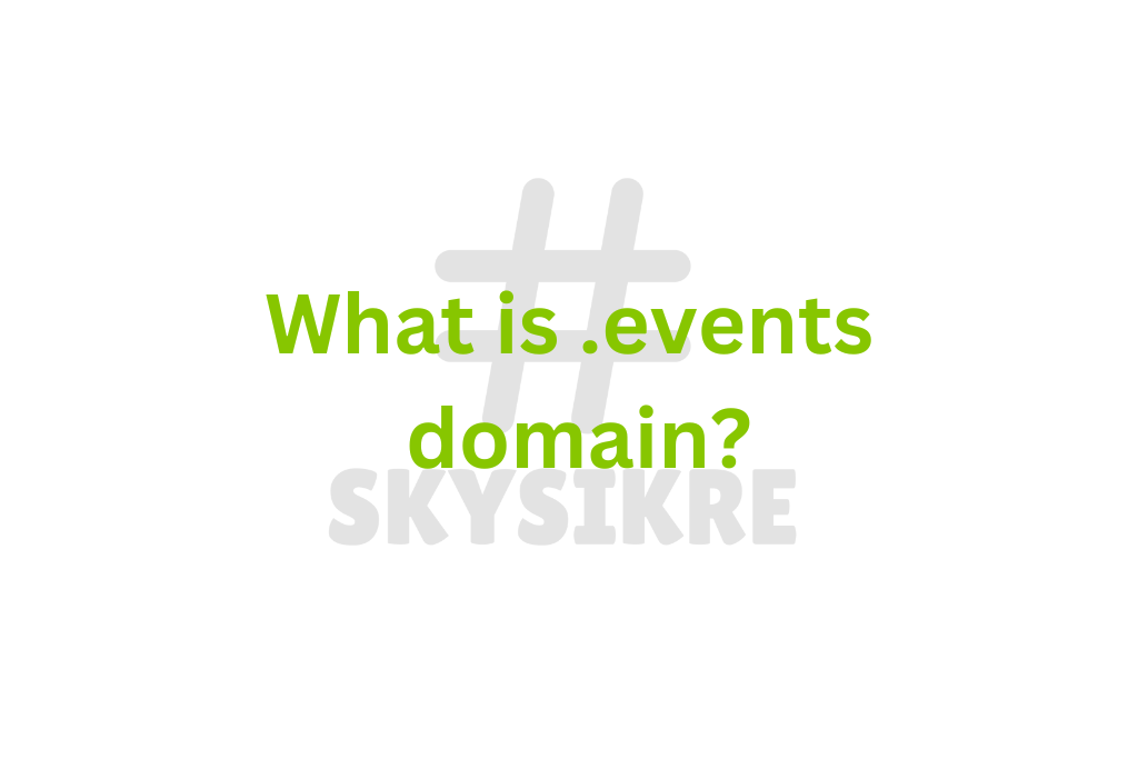 What is a .events domain?