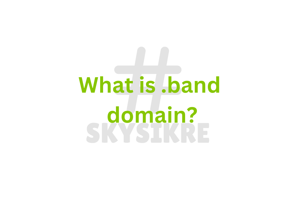 What is .band domain?