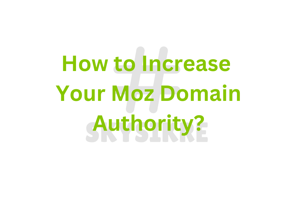 What is moz domain authority?